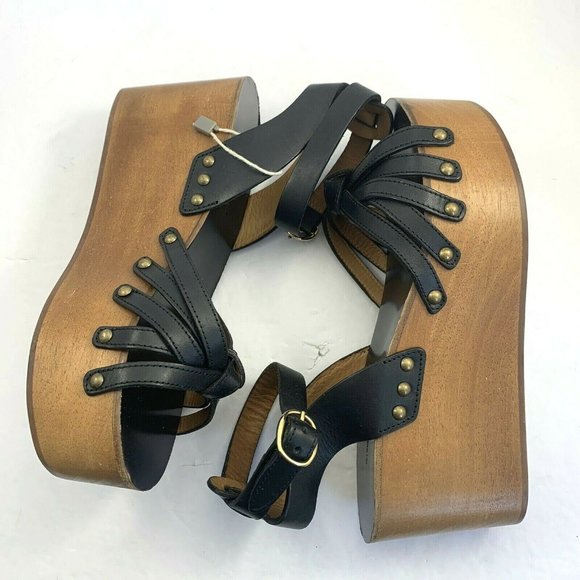 Isabel Marant Etoile Zia Leather Wooden sandal Sz5 - Picture 10 of 10